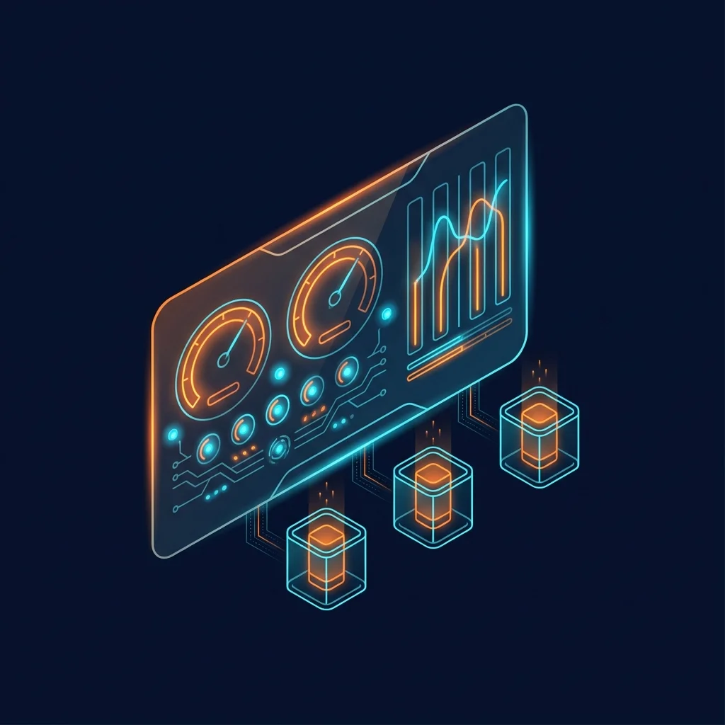 Panel de control cPanel con métricas de rendimiento